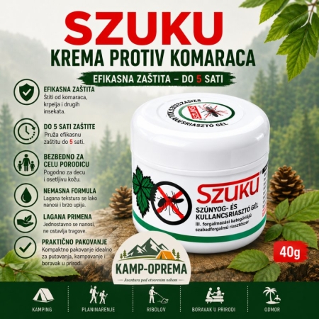 Krema protiv komaraca i krpelja szuku